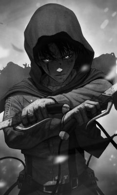 X levi ackerman monochrome acer ehuaweigalaxy s duoslg android wallpaper hd anime k wallpapers images photos and background