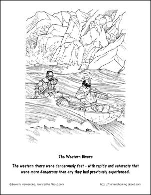 Free lewis and clark printable worksheets and coloring pages lewis and clark coloring pages language art activities