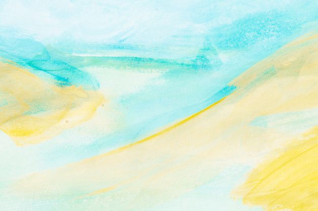Premium photo light blue and yellow brushstroke abstract textured backdrop abstract watercolor background watercolor splash