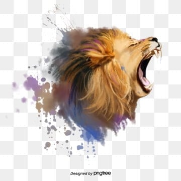 Lion roar png vector psd and clipart with transparent background for free download