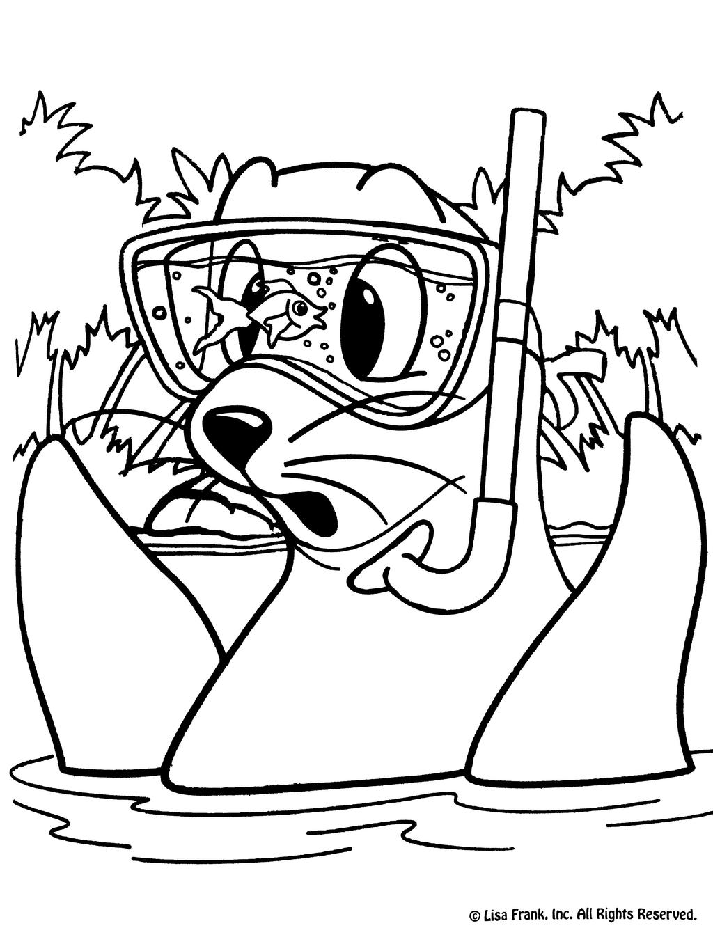 Lisa frank coloring page by tallybaby on