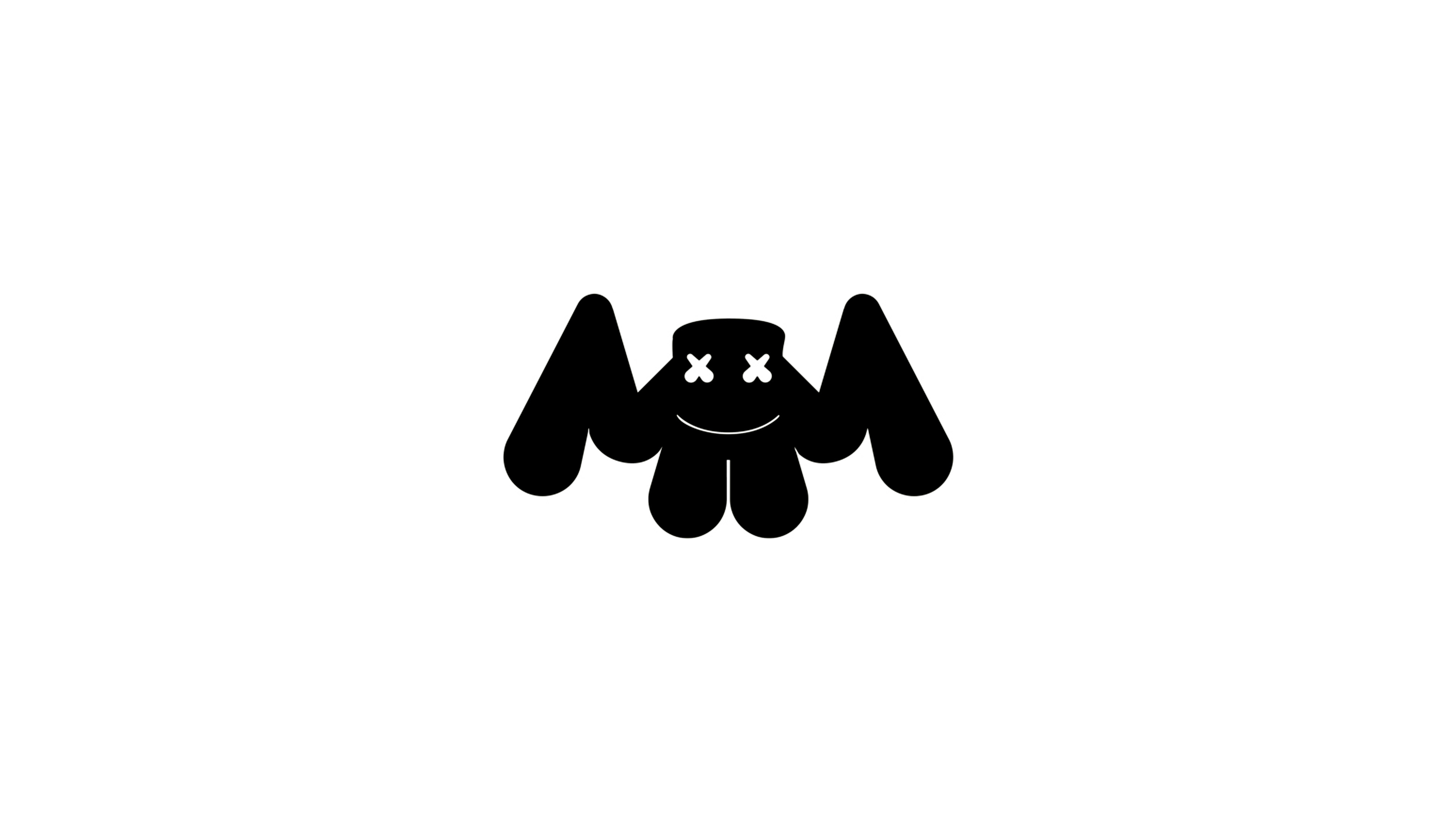 X marshmello logo white x resolution hd k wallpapers images backgrounds photos and pictures