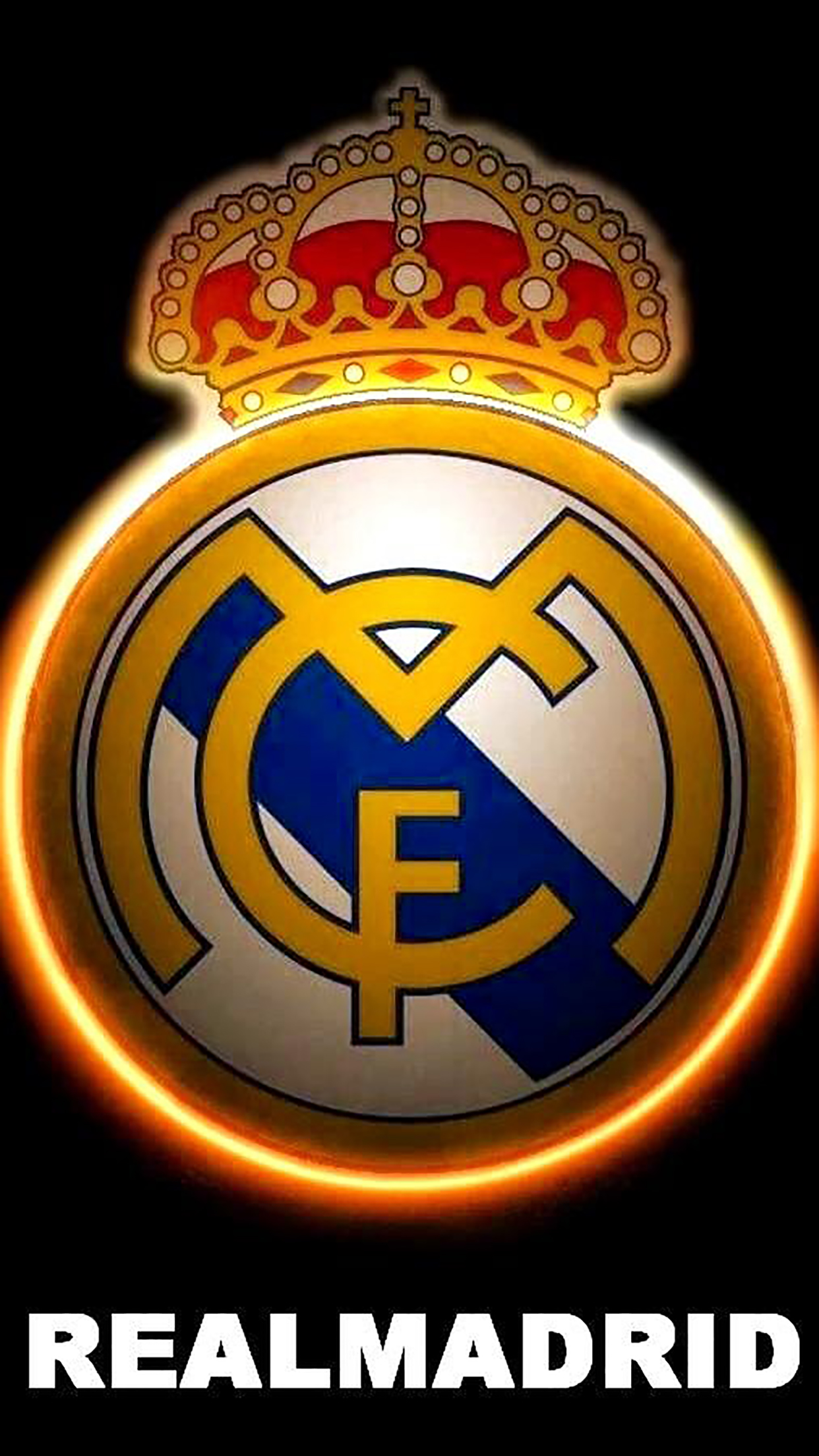 Real madrid logo wallpaper for iphone pro max x