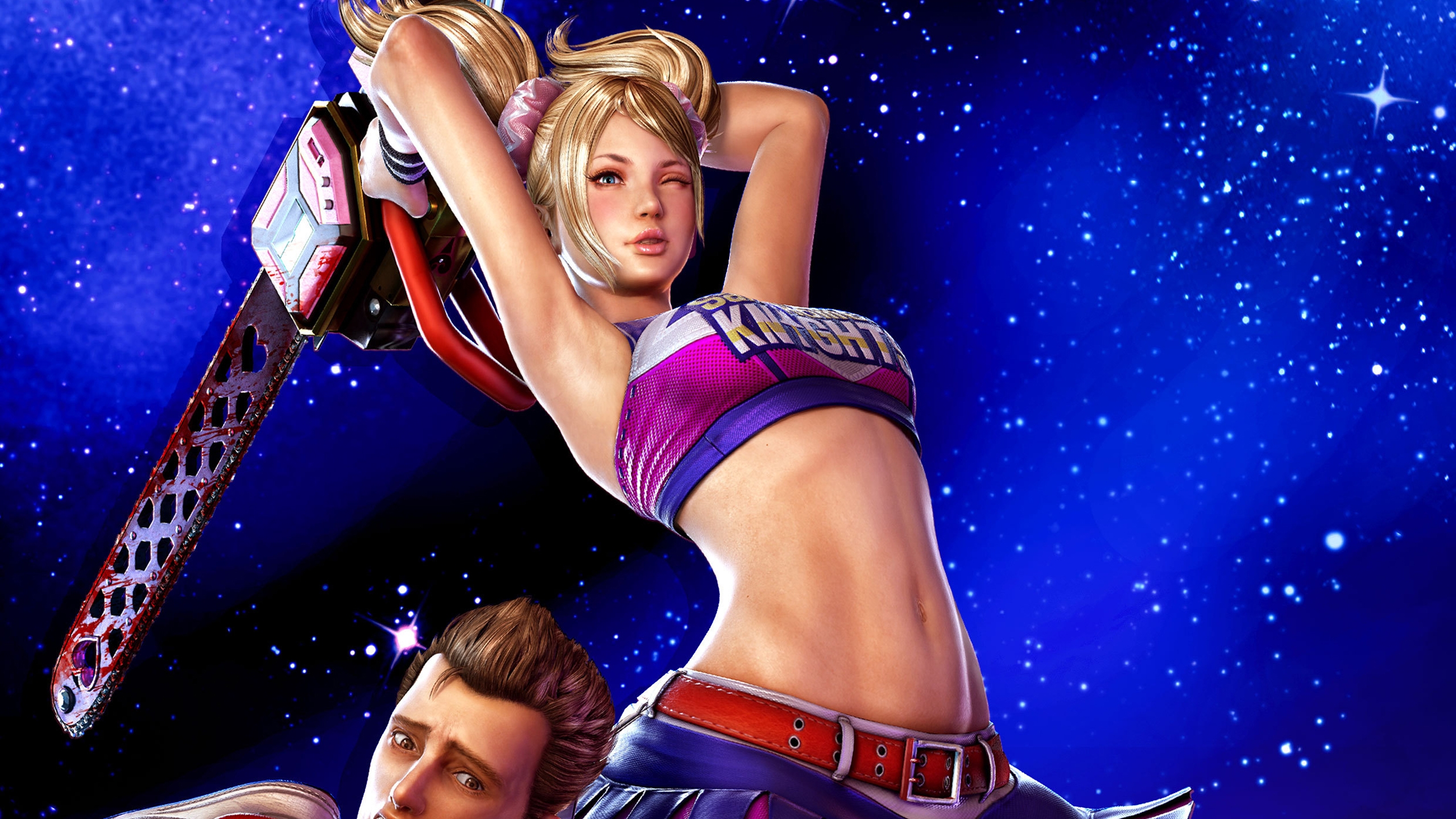 Download wallpaper chainsaw, Lollipop Chainsaw, Juliet Starling, Nick,  Grasshopper Manufacture, section games in resolution 1024x600