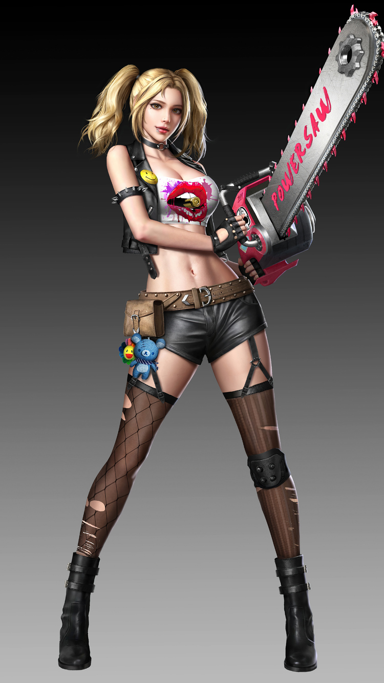 Download wallpaper chainsaw, Lollipop Chainsaw, Juliet Starling, Nick,  Grasshopper Manufacture, section games in resolution 1024x600