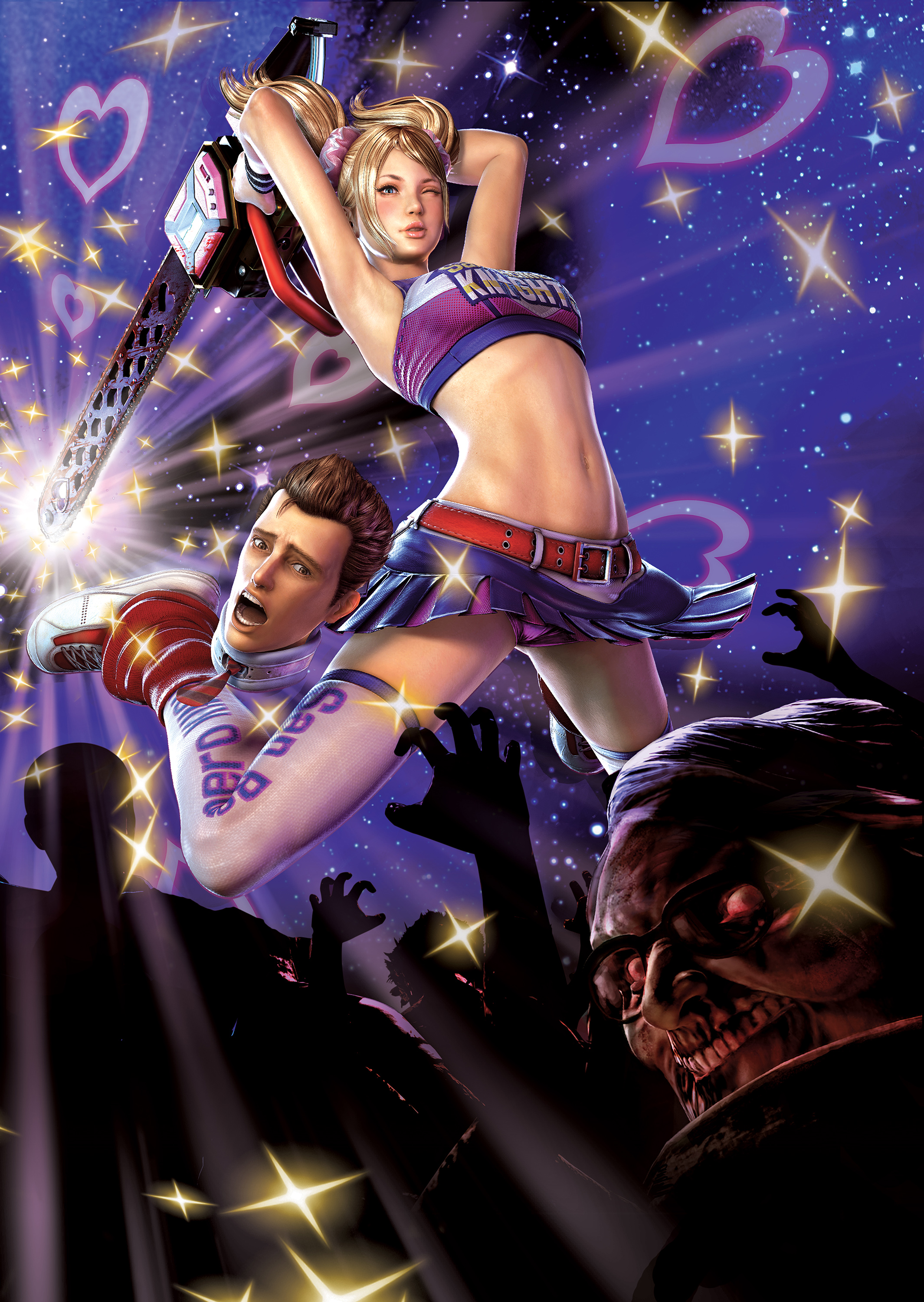 Download wallpaper chainsaw, Lollipop Chainsaw, Juliet Starling, Nick,  Grasshopper Manufacture, section games in resolution 1024x600