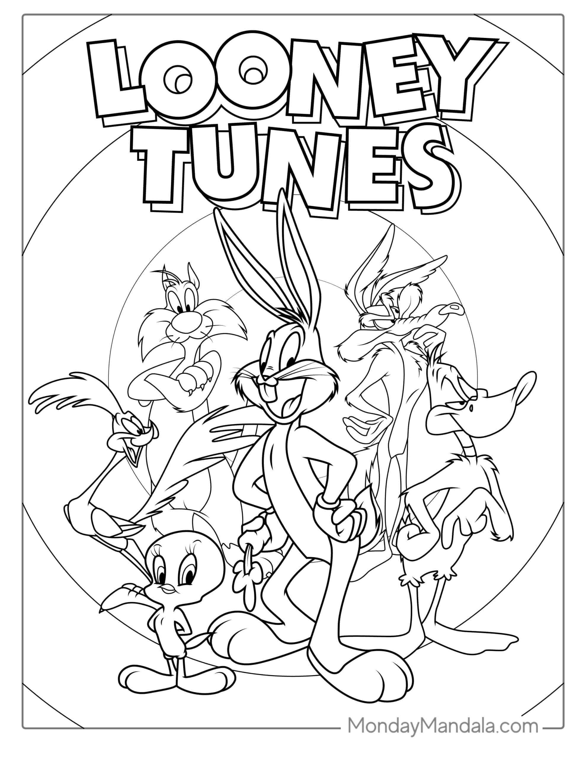 Looney tunes coloring pages free pdf printables disney coloring pages printables free disney coloring pages cartoon coloring pages