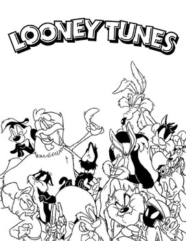 Baby looney tunes characters coloring bookcartoon characters coloring book
