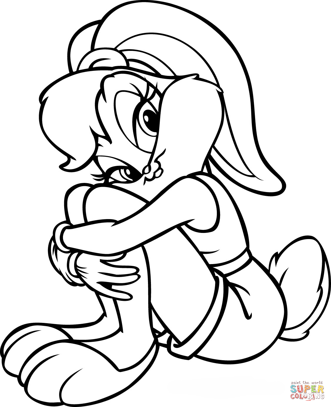 Looney tunes lola coloring page free printable coloring pages