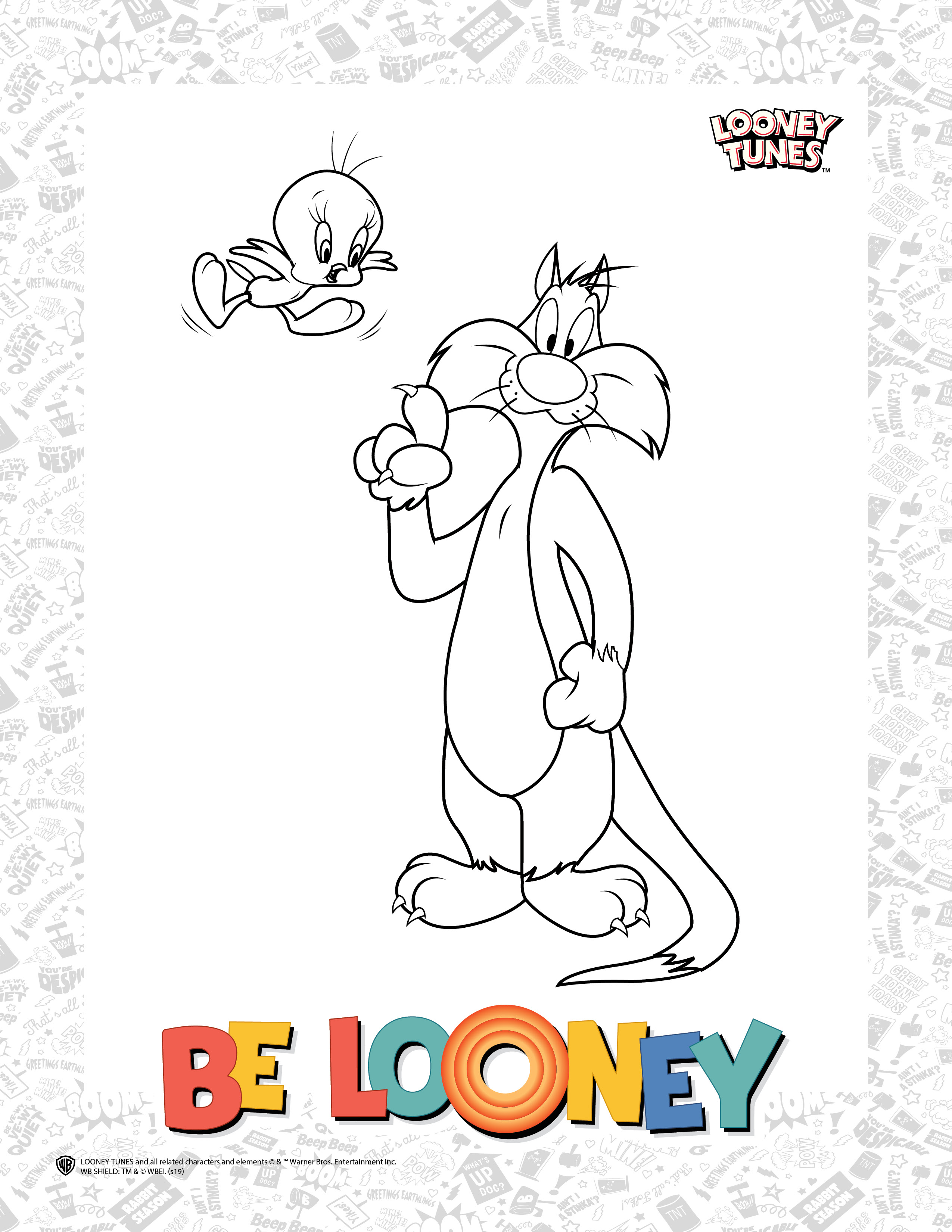 Looney tunes louring pages articles