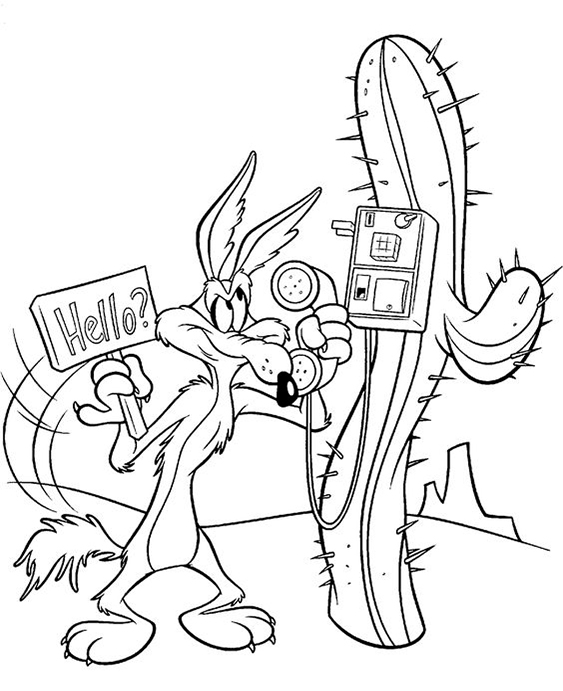 Free easy to print looney tunes coloring pages