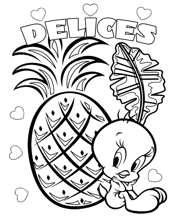 Cool tweety coloring pages to print