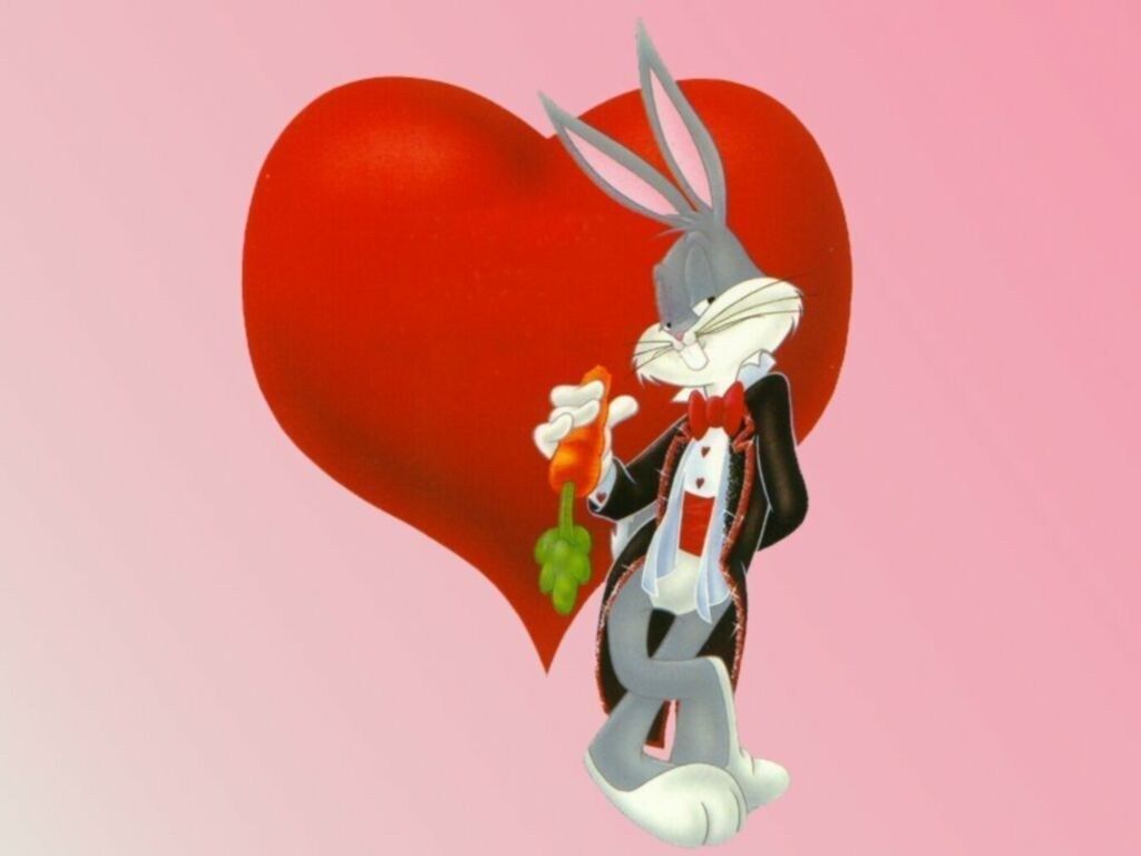 Happy valentines from bugs bunny bugs bunny looney tunes wallpaper hart wallpaper