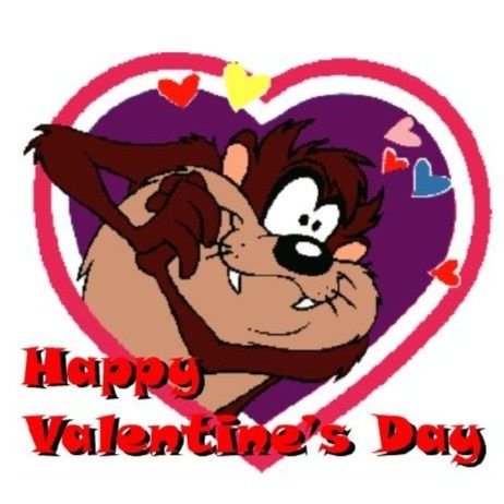 Taz happy valentines day personajes de dibujos animados clãsicos dibujos animados clãsicos imagenes de tazmania