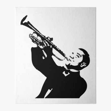 Louis armstrong art board print for sale by