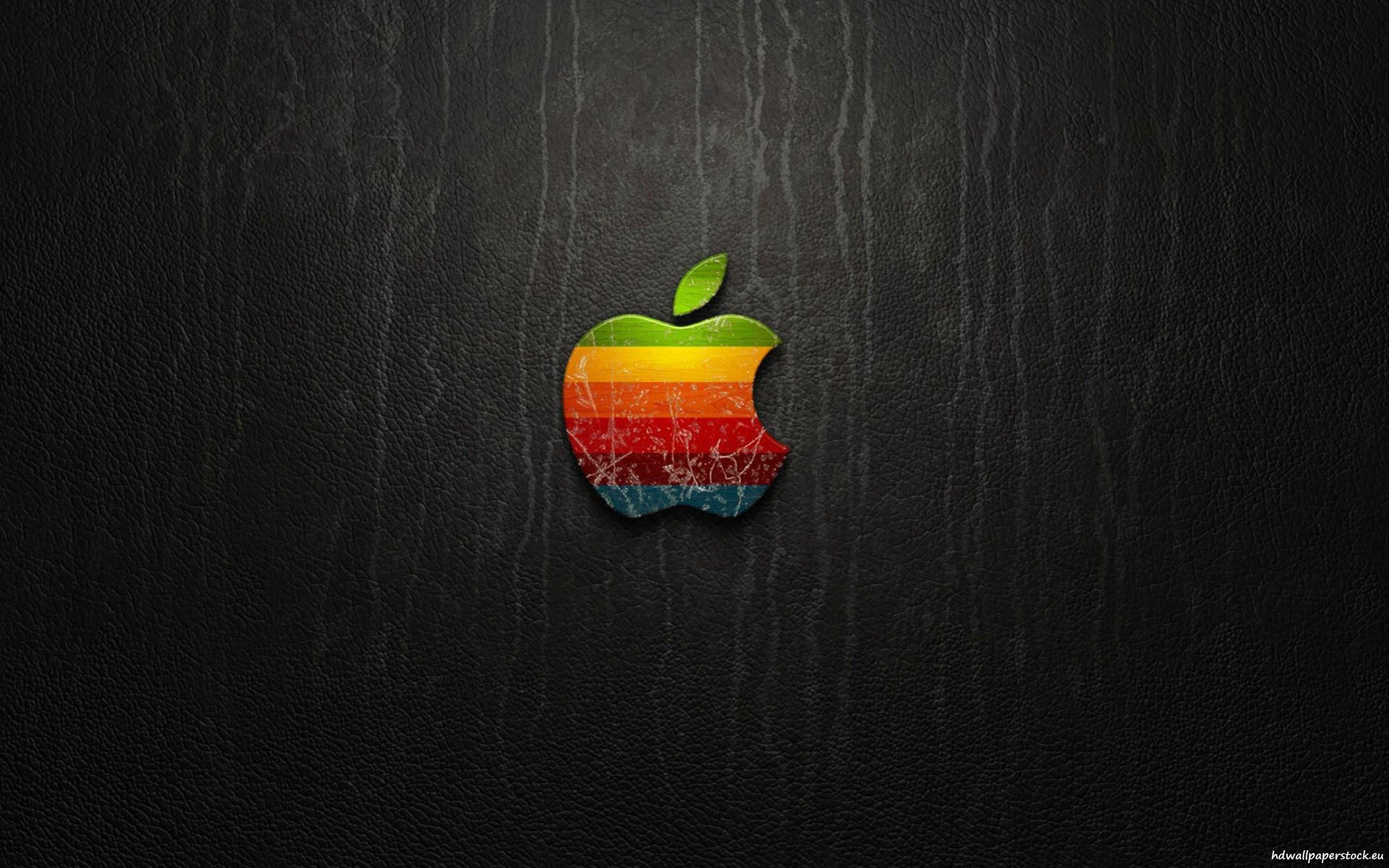 Colorful apple logo wallpaper download