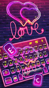Neon love theme app store data revenue download estimates on play store