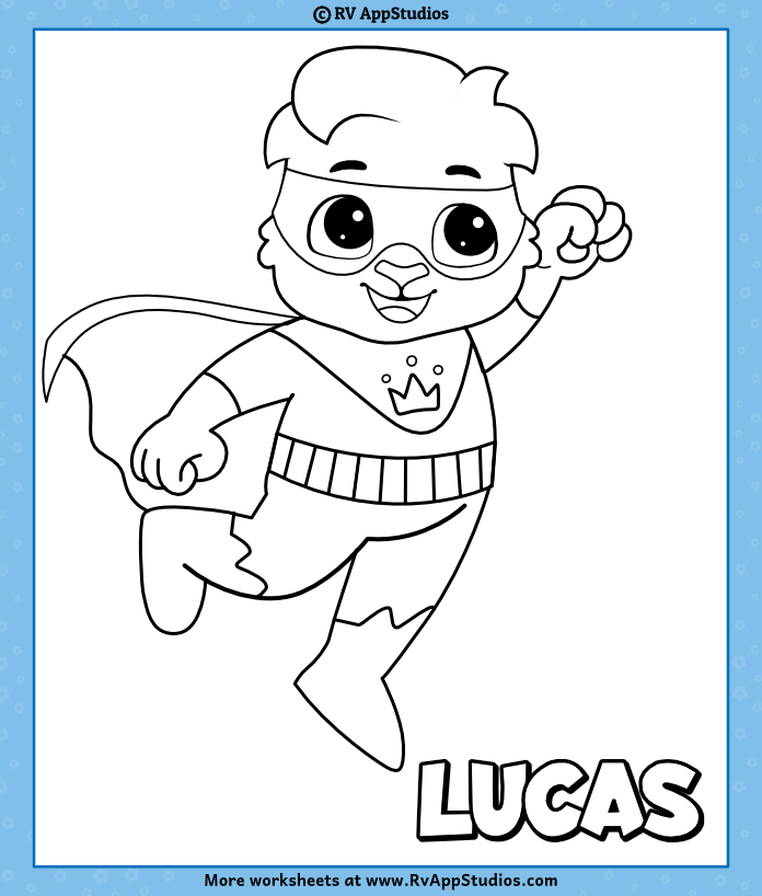 Lucas coloring page for kids free coloring printable to download