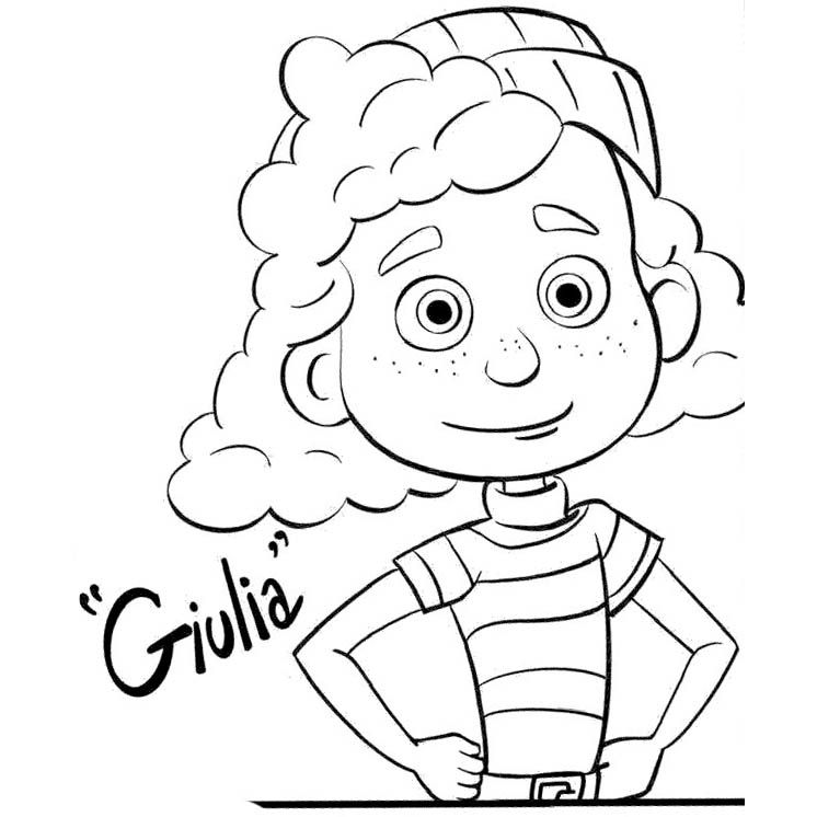 Luca coloring pages giulia disney coloring pages disney coloring sheets coloring pages