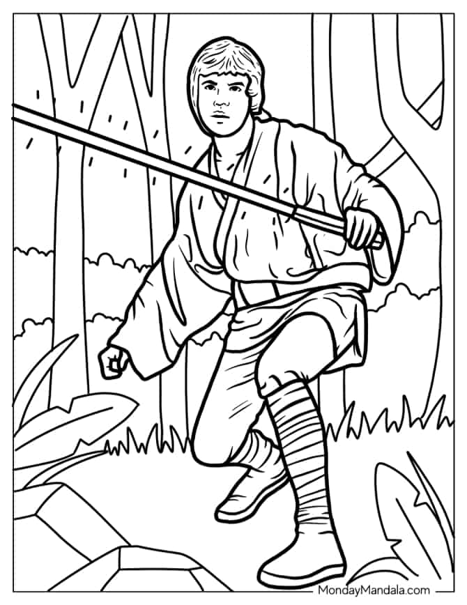 Star wars coloring pages free pdf printables