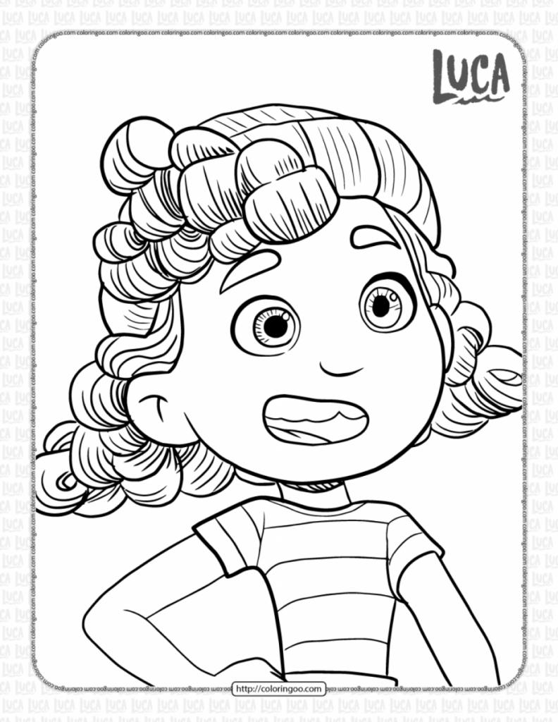 Fun luca coloring pages to enjoy