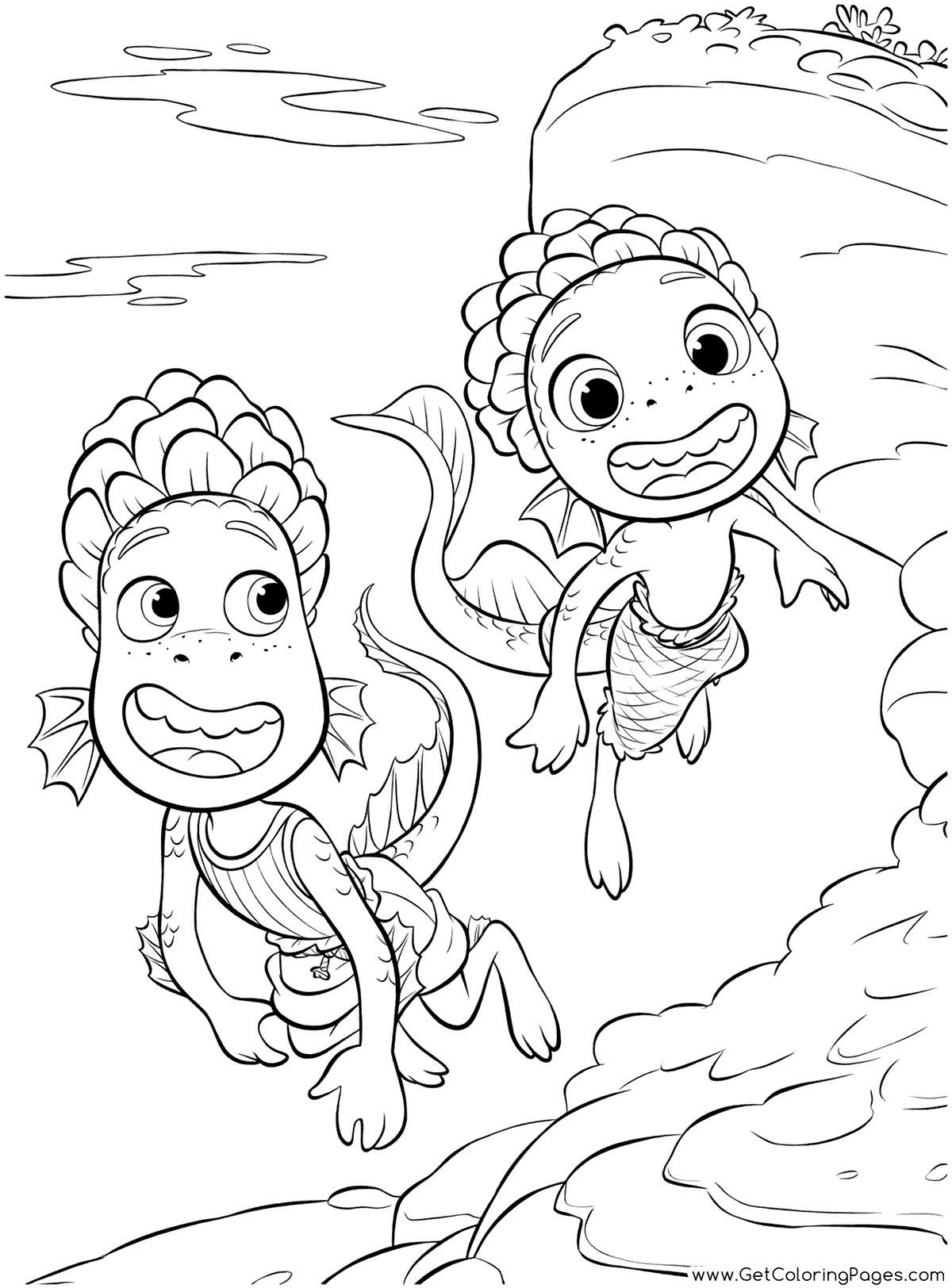 Luca coloring pages
