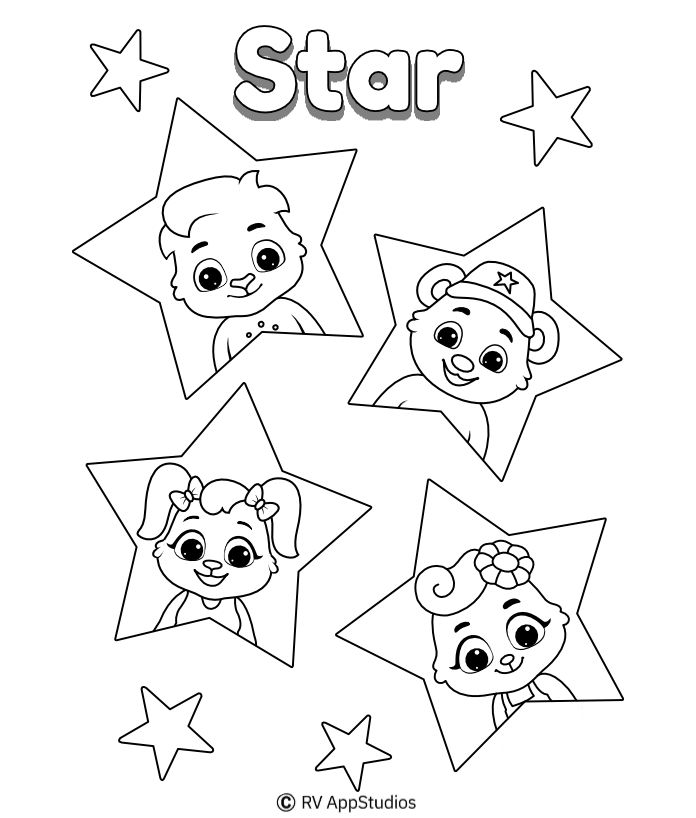 Free prtable star colorg pages for kids star colorg pages colorg pages shape colorg pages