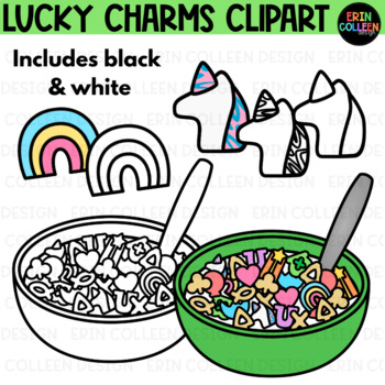 Lucky charms clipart st patricks day counting marshmallow cereal