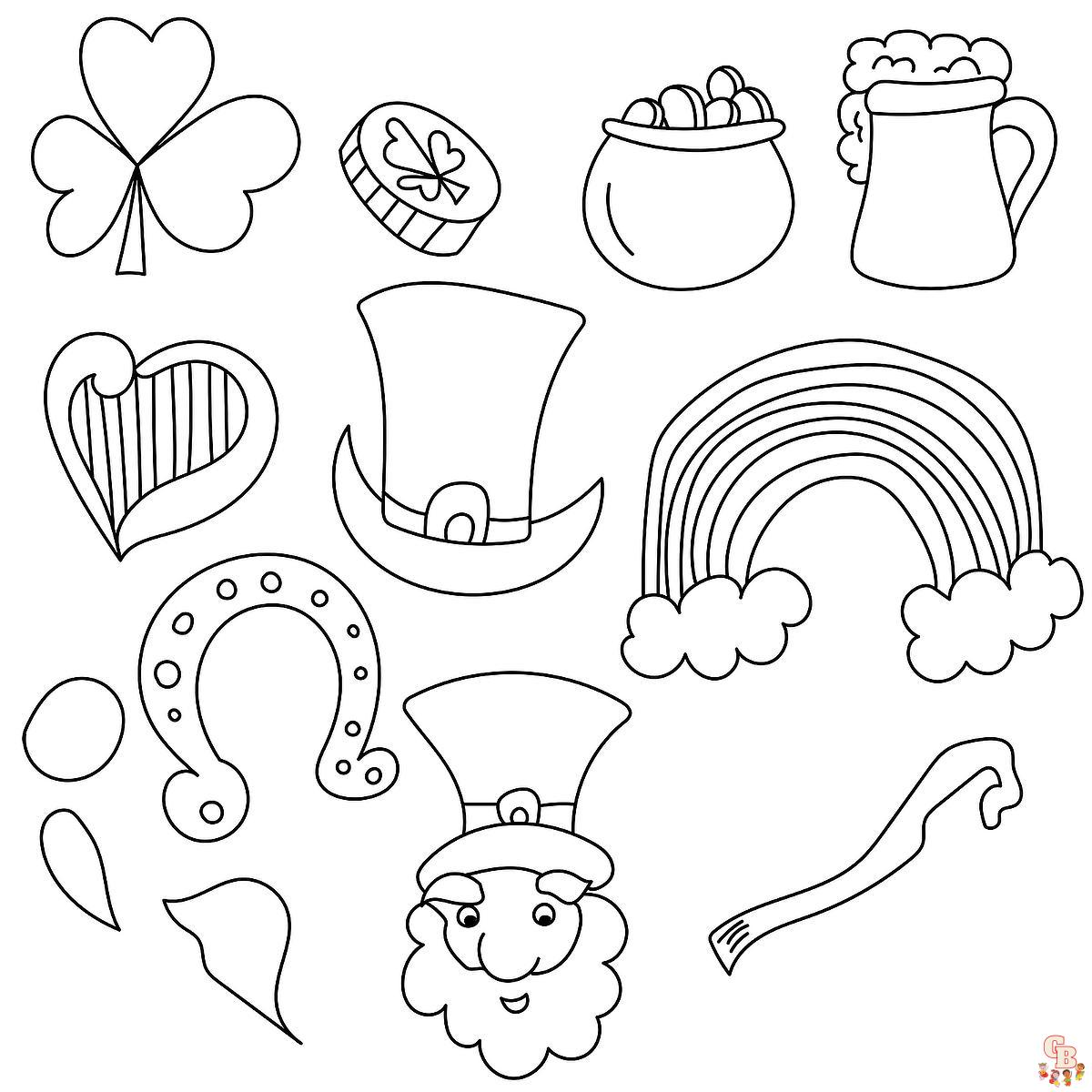 Lucky charms coloring pages printable sheets for kids