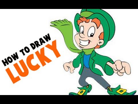 How to draw lucky the leprechaun fro luck chars