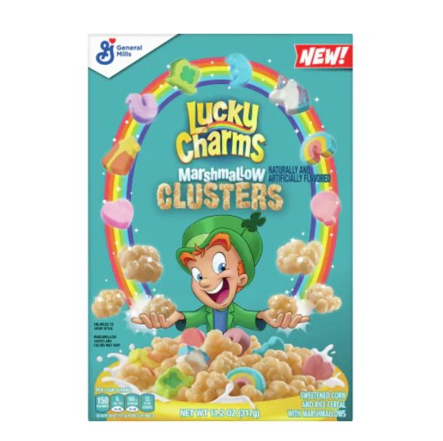 Lucky charmss marshmallow cluster cereal will hit shelves in may