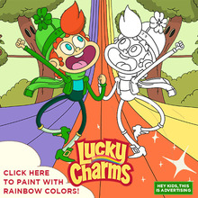 Lucky charms coloring pages