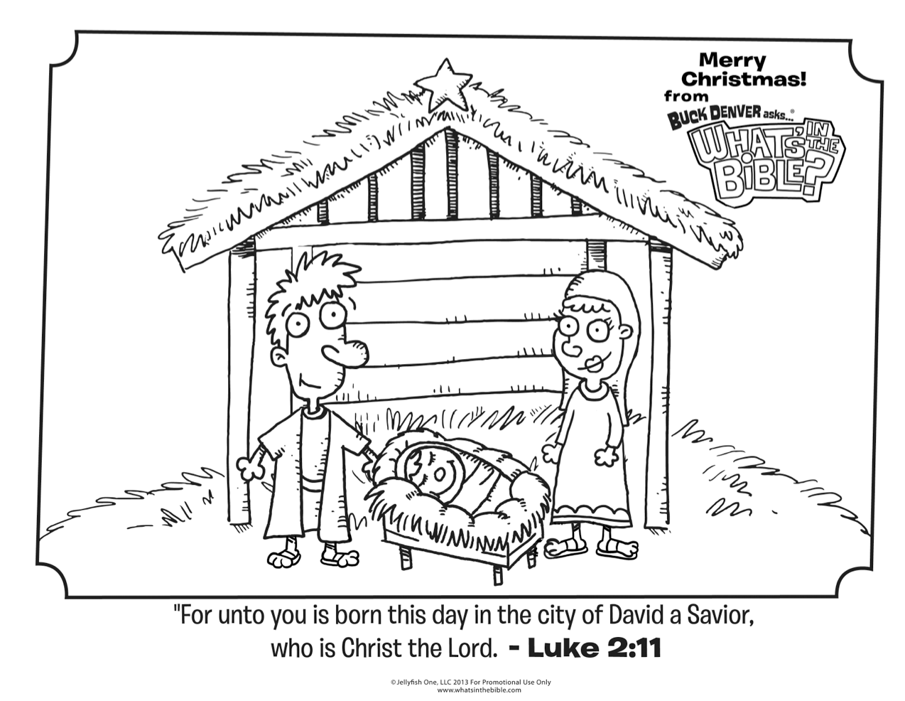 Luke christmas coloring page
