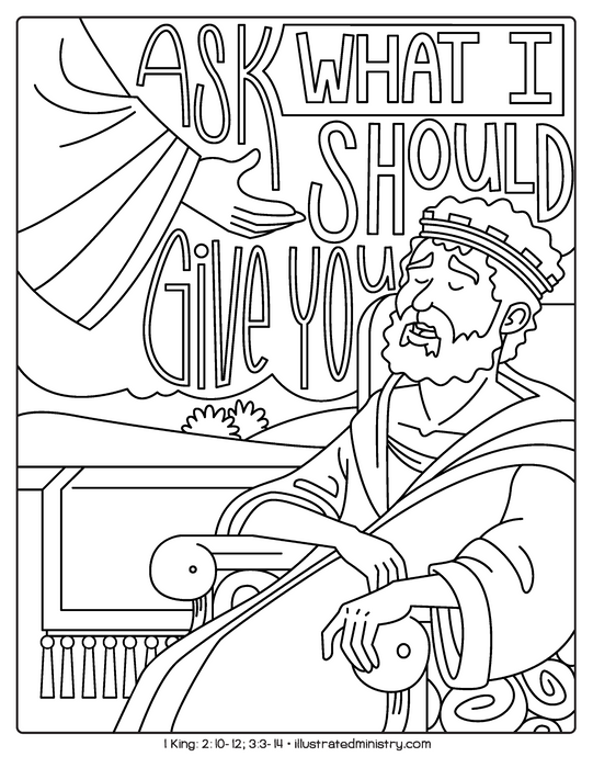Bible story coloring pages summer â illustrated ministry