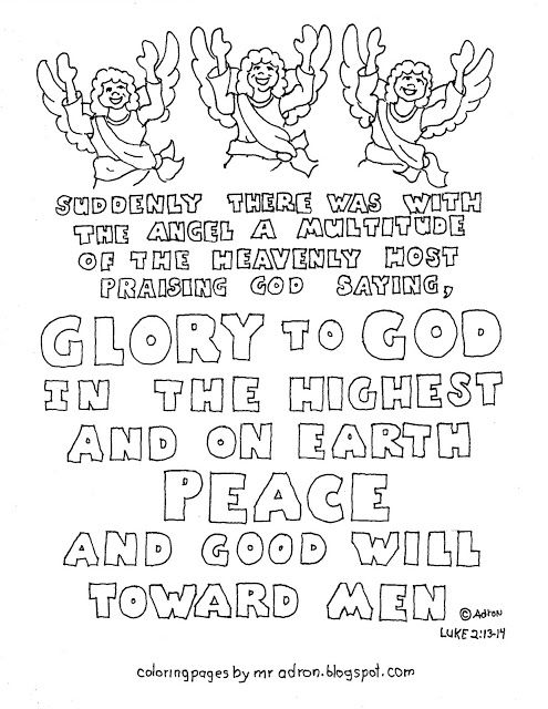 Coloring pages for kids by mr adron printable christmas bible verse luke colorâ bible verse coloring page kids worksheets printables bible verse coloring