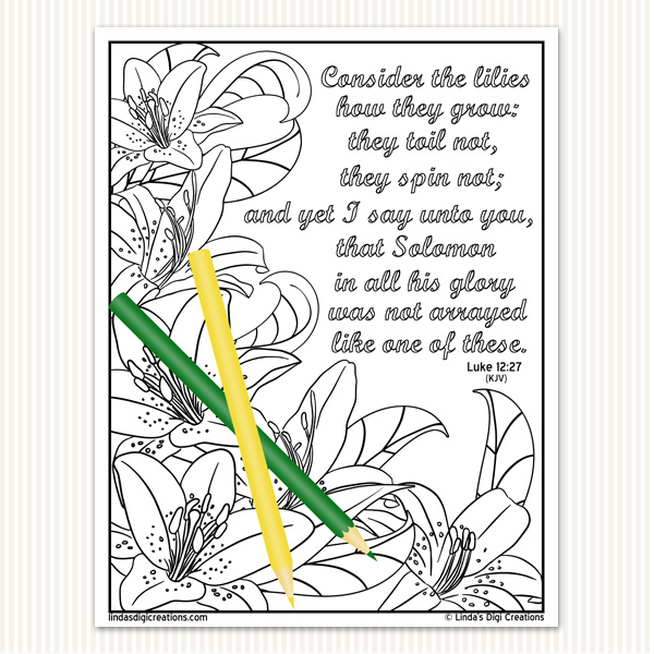 The scriptures printable adult coloring pages set