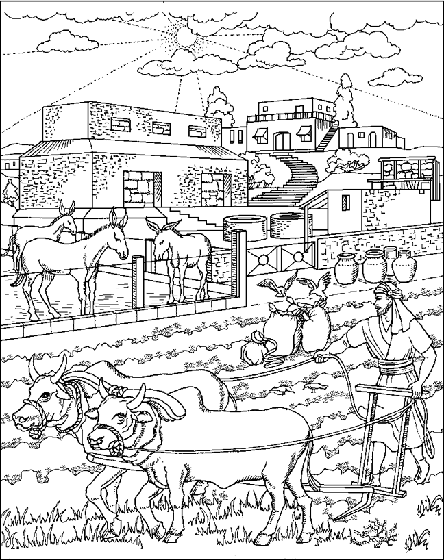 Download or print this amazing coloring page parable of the rich fool coloring page bible class kidsâ bible coloring pages bible crafts bible verse coloring