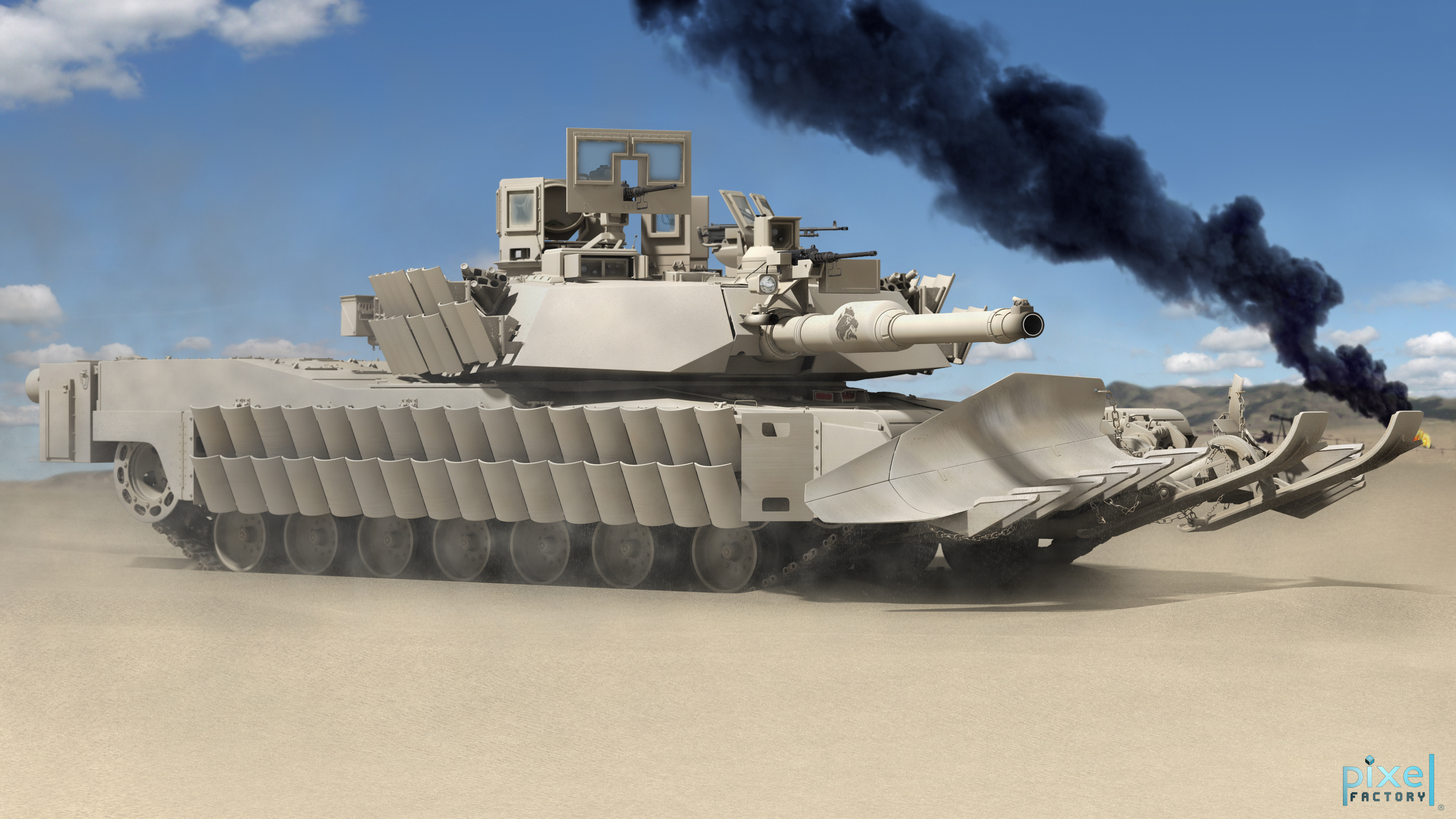 Ma abrams on desert by pixelfactory on