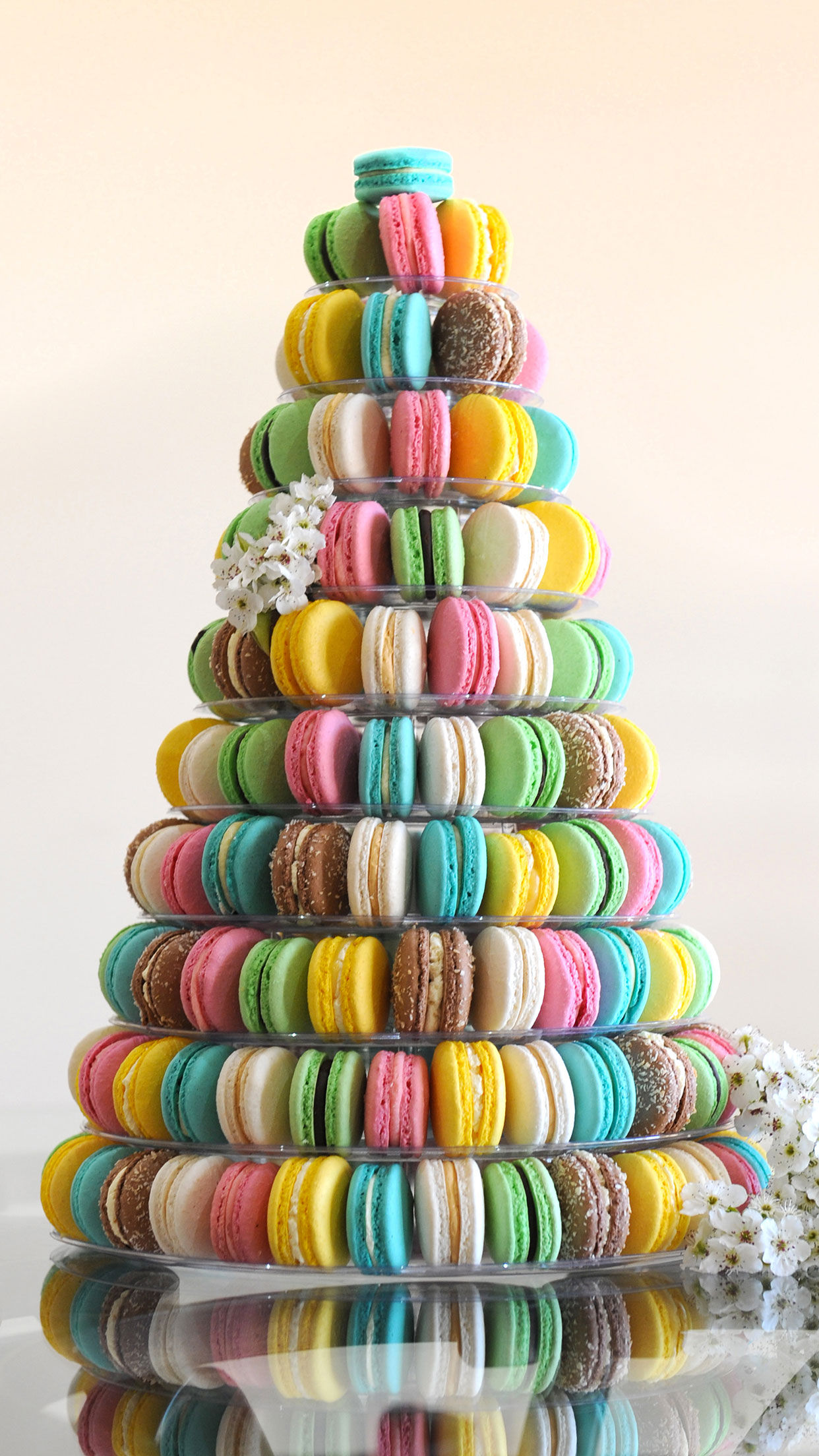 Macaroon pyramid wallpaper for iphone pro max x