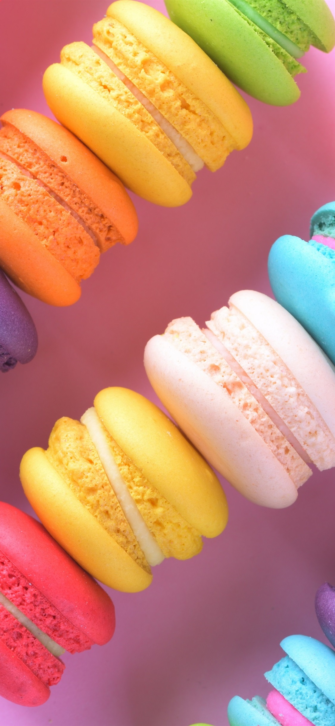 Colorful cakes macaron x iphone proxsx wallpaper background picture image