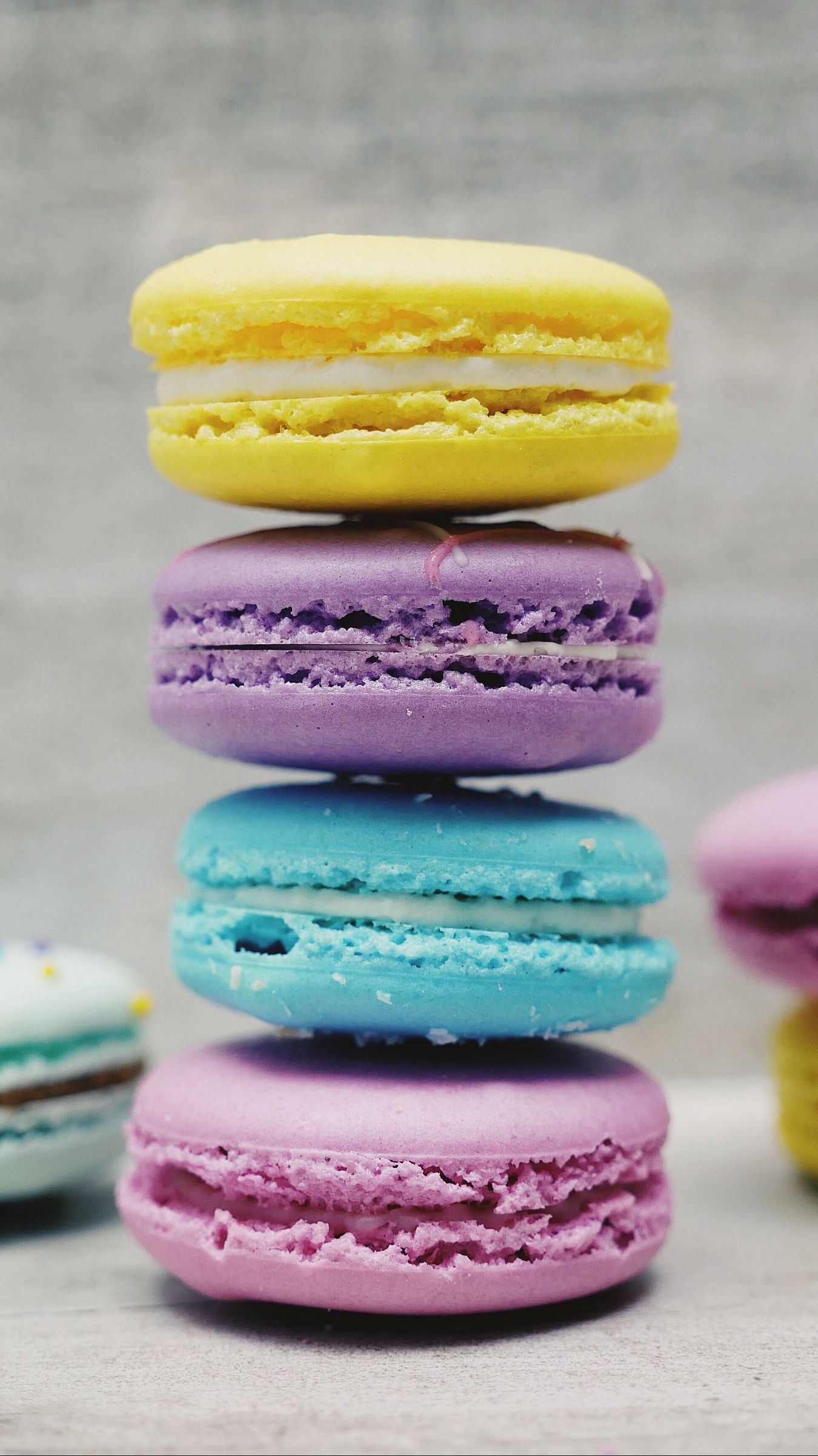 Download wallpaper x almond biscuits macaron dessert iphone s for parallax hd background