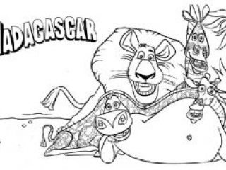 Best madagascar coloring pages for kids