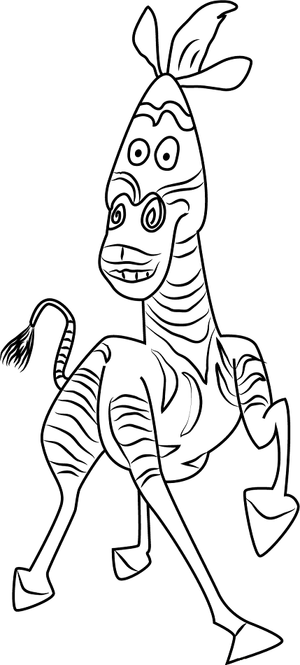 Coloring pages marty from madagascar coloring pages