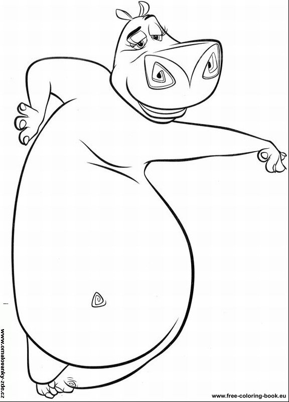 Coloring pages madagascar