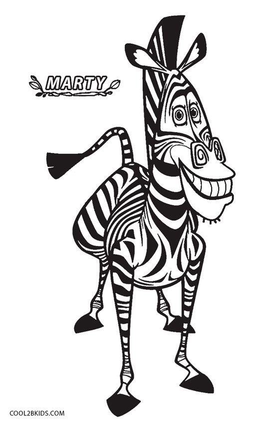 Printable madagascar coloring pages for kids coolbkids zebra coloring pages giraffe coloring pages coloring pages