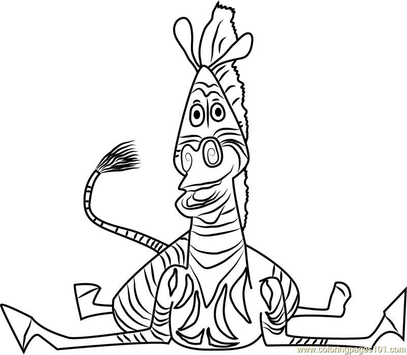 Marty coloring page for kids