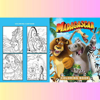 Madagascar coloring pages for students preschool pre