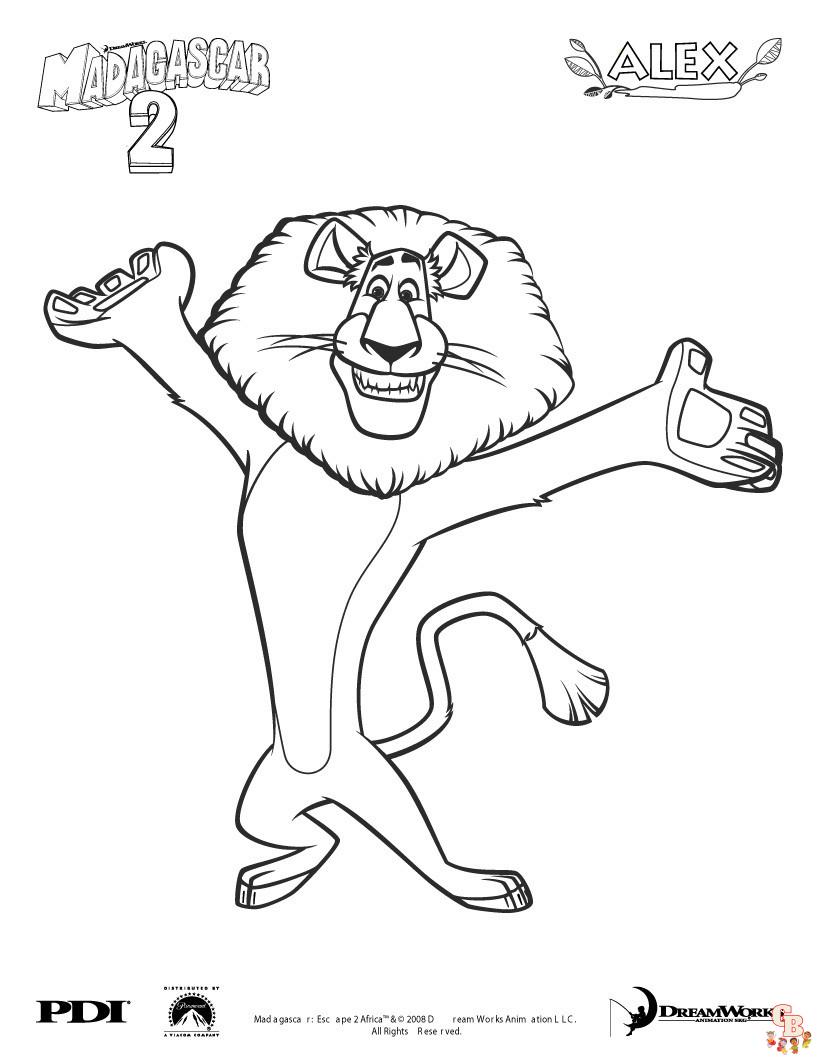 The best madagascar coloring pages for kids