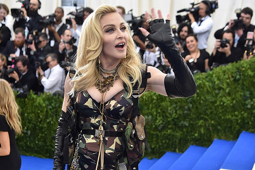Madonna goes camo at the met gala