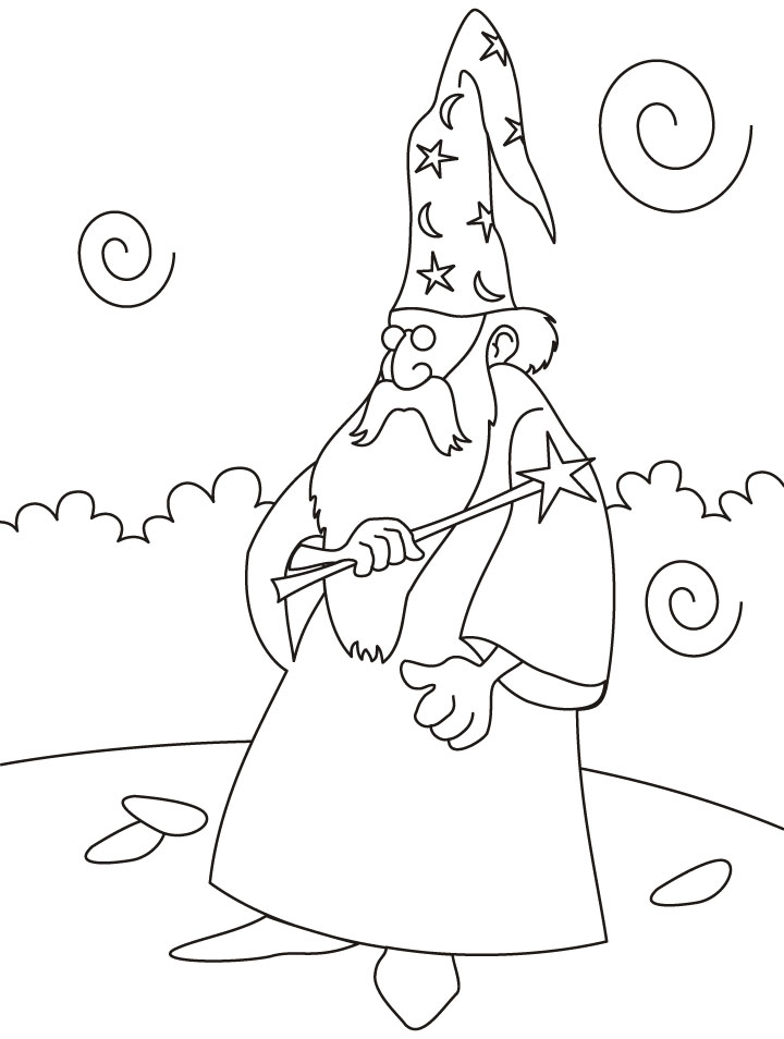 Wizard with magic wand coloring pages download free wizard with magic wand coloring pages for kids best coloring pages